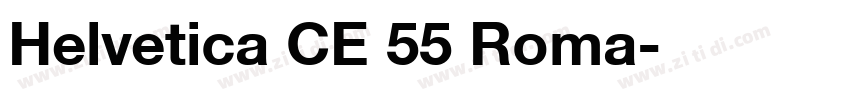 Helvetica CE 55 Roma字体转换